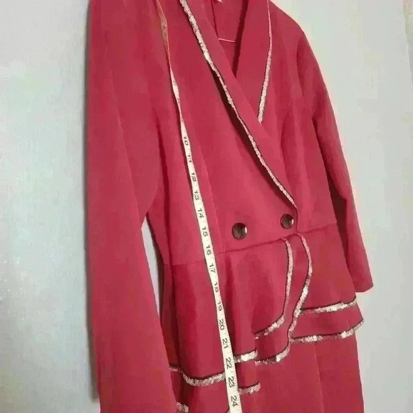 Sequined Red Dress Size Large - Picture 10 of 16